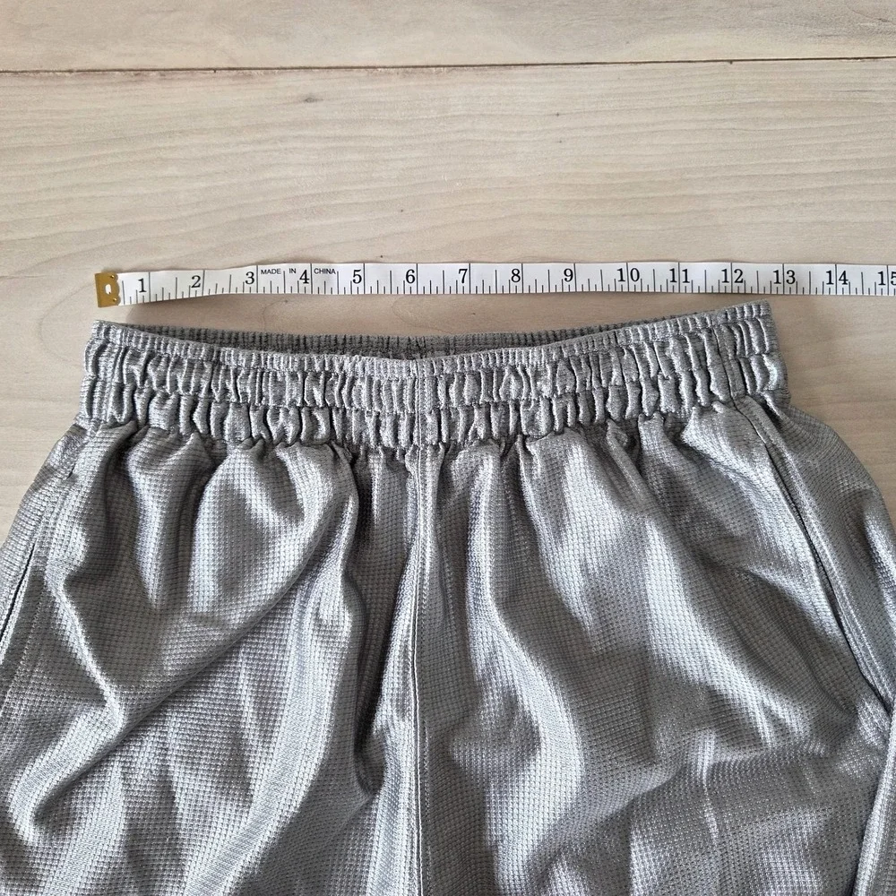 VTG Jordan Silver Dazzle Mesh Basketball Shorts M Black Y2K Baggy 176778-071